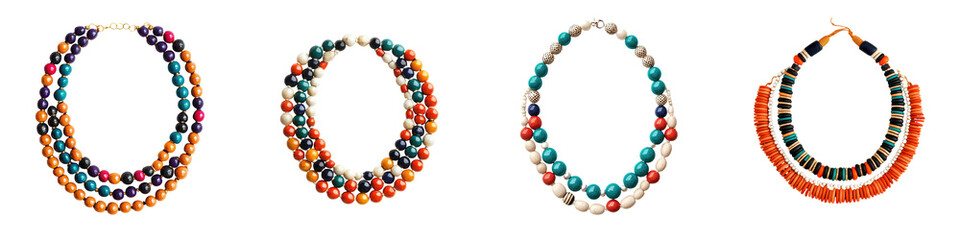 Obraz premium Assortment of Vibrant Beaded Necklaces