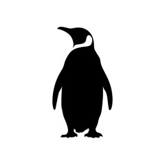 Simple vector illustration of a penguin isolated on white