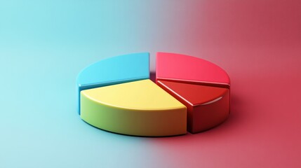 Fototapeta premium Colorful pie chart