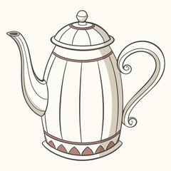 tea pot , white background