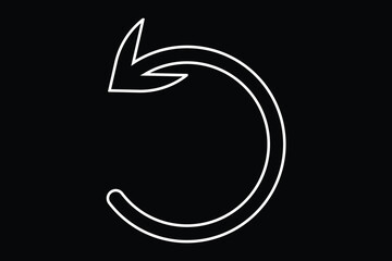 reload, recycle, refresh and restart icon on white background.