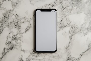 Modern smartphone on marble surface (2)