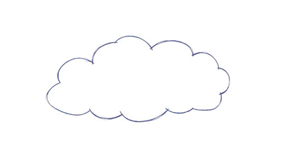 Obraz premium Dramatic cloud formation against a black background, study in contrast and atmosphere
