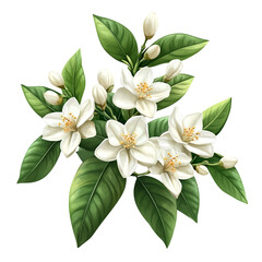 Fototapeta premium Isolated Lily of the Valley Clipart – Spring Forest Flower PNG