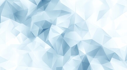 Abstract geometric pattern of light blue and white triangles
