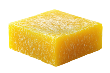 A block of yellow substance