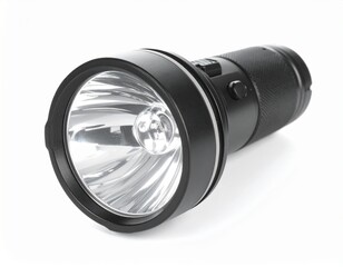 Flashlight at white background