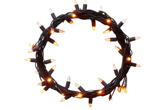 String of glowing lights