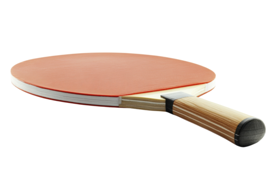 A ping pong paddle close up