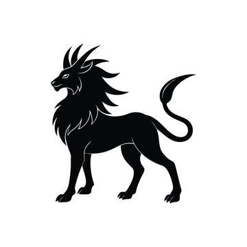 khene silhouette art illustration on white background