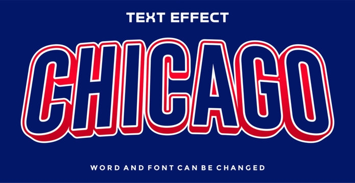 Chicago editable text effect