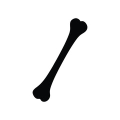 tibia silhouette art illustration on white background