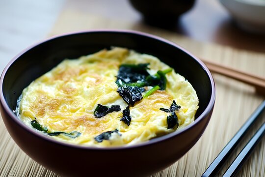 Korean gyeran mari rolled omelet seaweed and veggies a regional breakfast packed with protein vitamin A and low in carbs for a light start