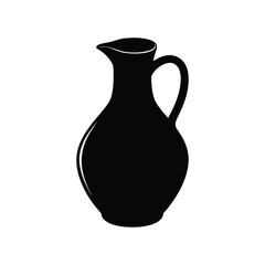 jug silhouette art illustration on white background