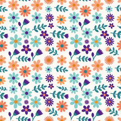 Colorful Floral Pattern Background