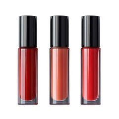 Lip gloss on transparent background 