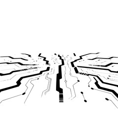 Abstract Circuit Board Design, Futuristic Tech Background