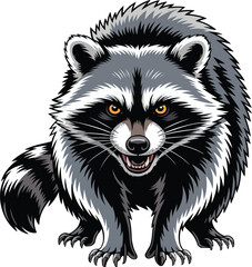 Obraz premium Cute Raccoon Vector