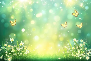 Obraz premium Enchanting spring meadow