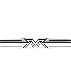 Minimalist Graphic Design: Abstract Black Lines on White Background