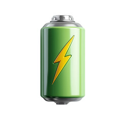 Battery on transparent background 