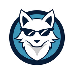 Cool Fox Logo Vector Design.
