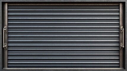 Obraz premium Industrial Metal Shutter