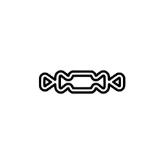 Minimalist Candy Icon: Modern Sweet Treat Vector Illustration