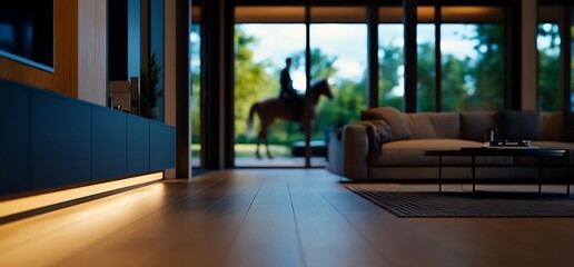Seamless Integration: Indoor Tranquility Meets Outdoor Equestrian Serenity Vision