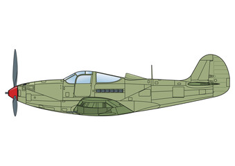 Amerikanisches Jagdflugzeug 2.Weltkrieg