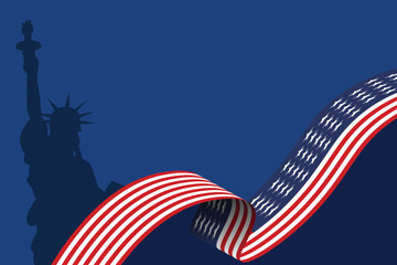 happy 4 th july independence day United states of america independence day with liberty statue 