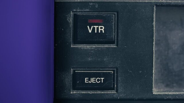 Dusty Control Panel with VTR and Eject Buttons