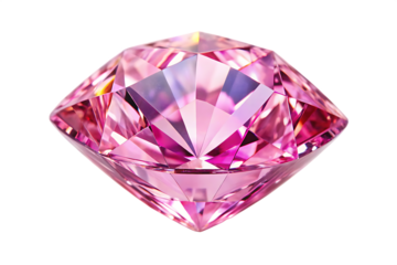 pink diamond isolated on white background PNG