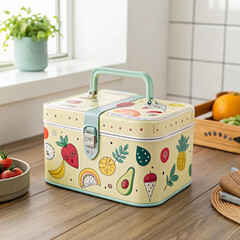 School lunch box design AI generated 