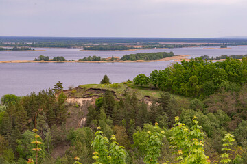 picturesque slopes above the Dnieper River in the Kyiv region