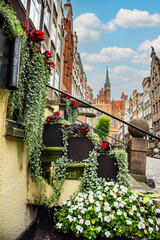 Architecture of Mariacka street in Gdansk is one of the most notable tourist attractions in Gdansk, Poland.