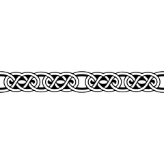 Celtic Knotwork Border on White Background