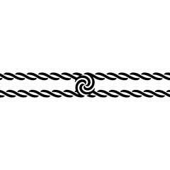 Minimalist Celtic Knot Design on White Background