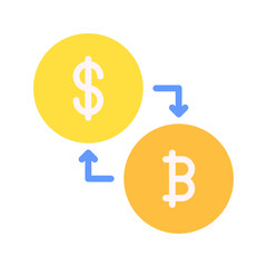 Conversion icon vector image. Suitable for mobile apps, web apps and print media.