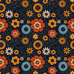 Colorful Floral Pattern Background