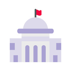 Government icon vector image. Suitable for mobile apps, web apps and print media.