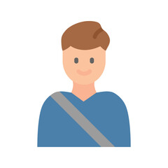Passenger icon vector image. Suitable for mobile apps, web apps and print media.