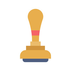 Rubber Stamp icon vector image. Suitable for mobile apps, web apps and print media.