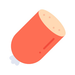 Sausage icon vector image. Suitable for mobile apps, web apps and print media.