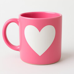 PINK cup with heart
