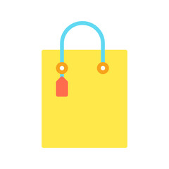 Shopping Bag icon vector image. Suitable for mobile apps, web apps and print media.