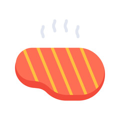Steak icon vector image. Suitable for mobile apps, web apps and print media.