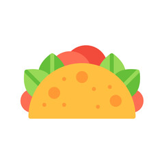 Taco icon vector image. Suitable for mobile apps, web apps and print media.