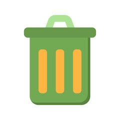Trash Bin icon vector image. Suitable for mobile apps, web apps and print media.
