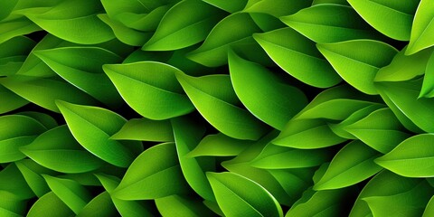 A close up of green leaves with a watermark. The leaves are very close together and appear to be in a forest